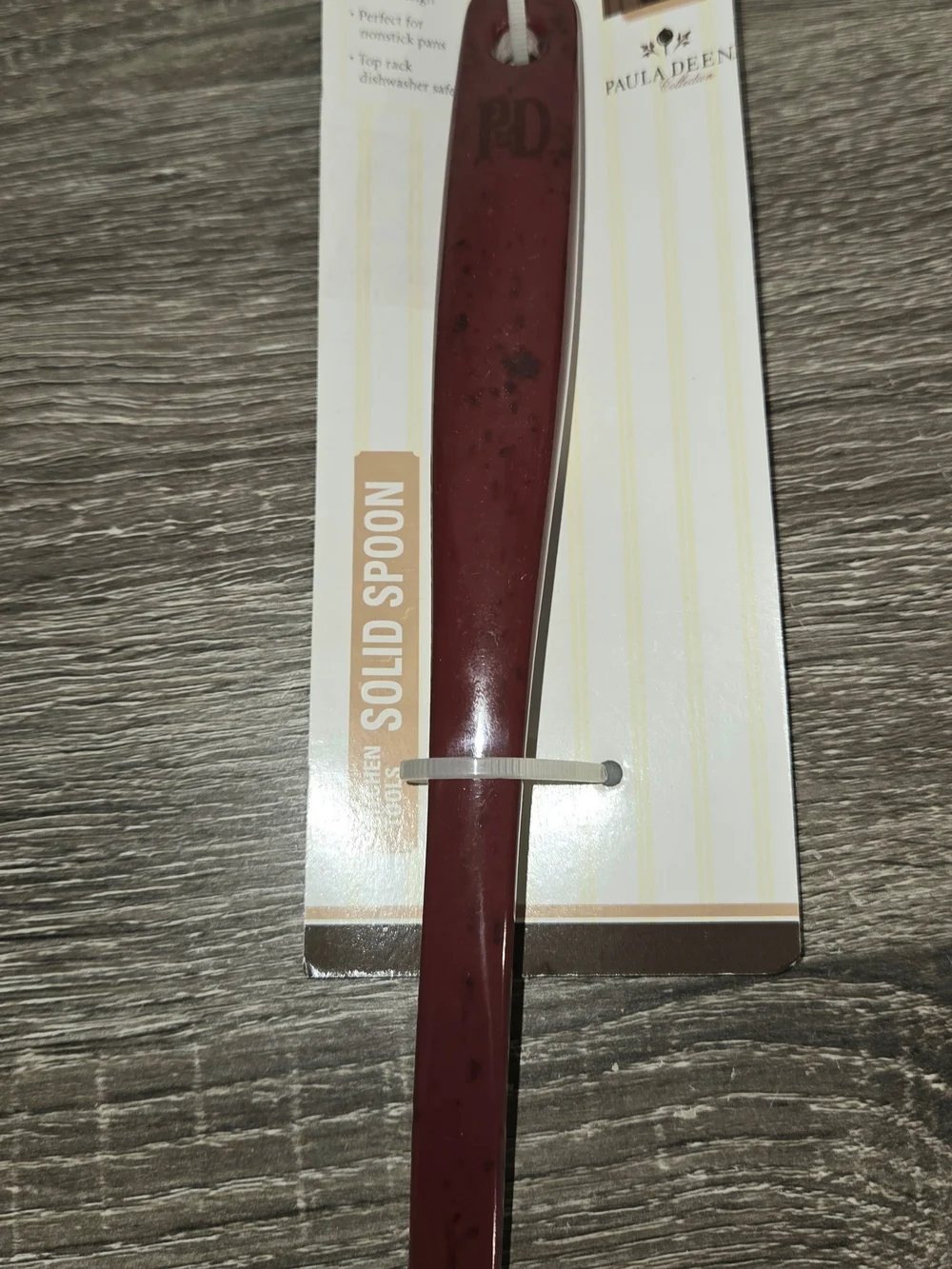 Paula Deen Signature Red Speckled Solid Spoon Melamine 12